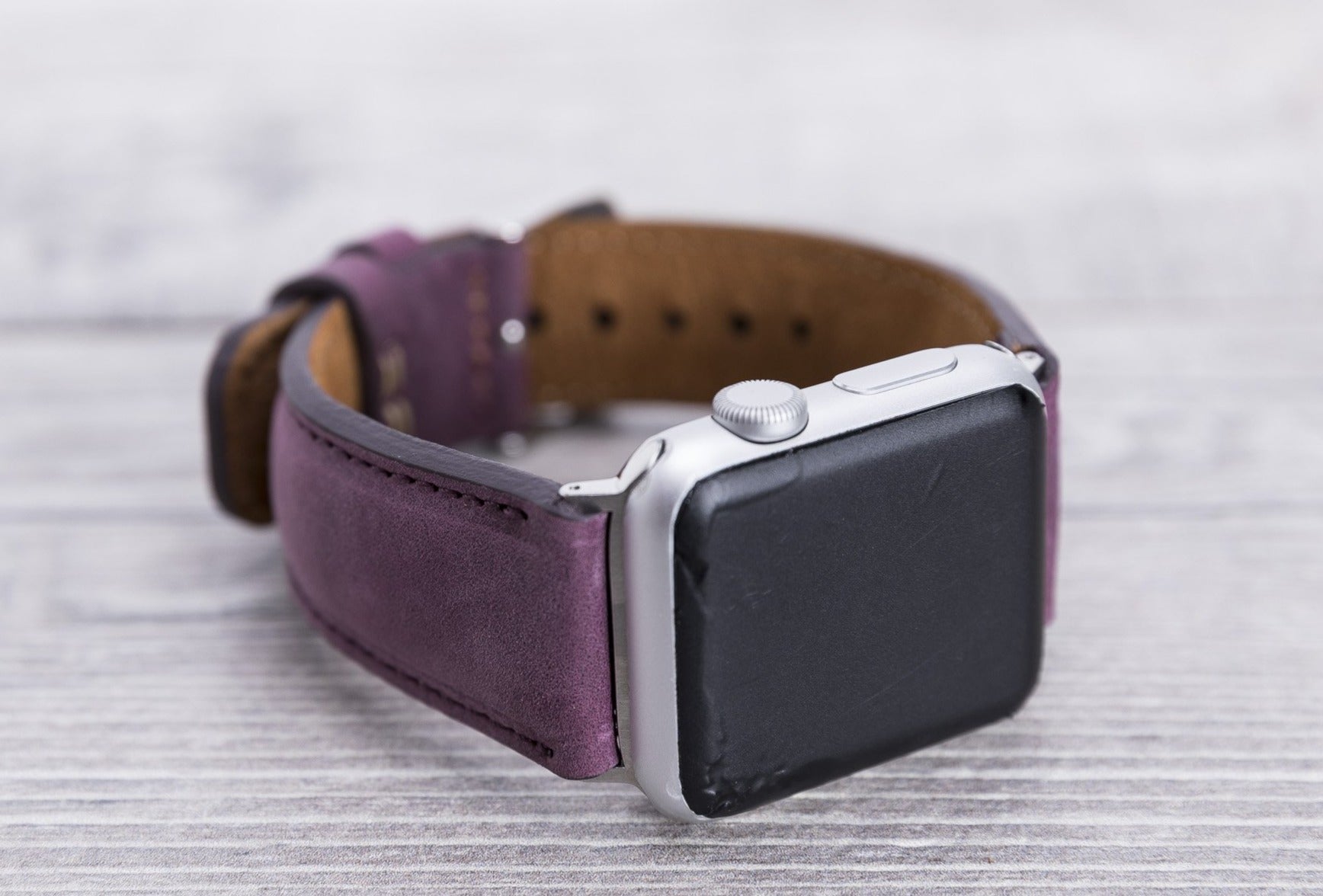 Leder Lila Band für Apple Watch