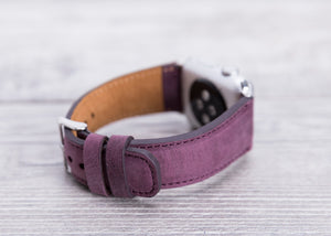 Leder Lila Band für Apple Watch